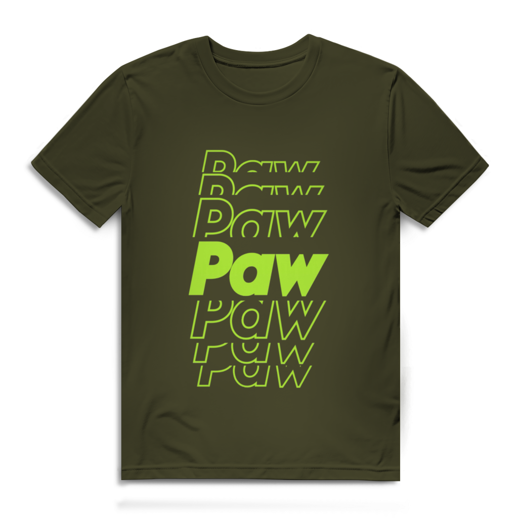 Herren Premium Bio T-Shirt Paw Paw Paw