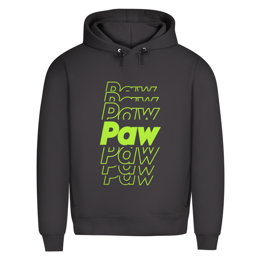 Herren Premium Bio Hoodie Paw Paw Paw