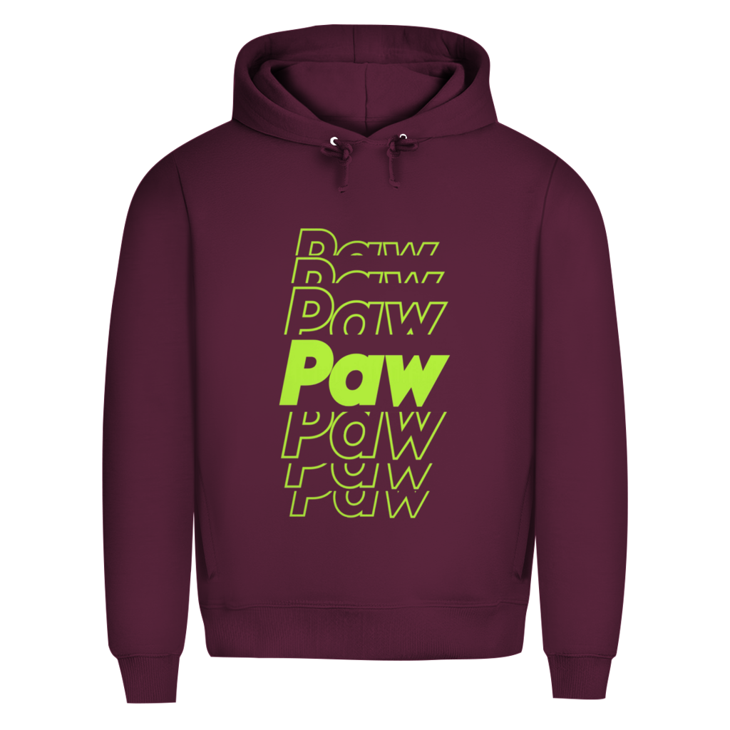Herren Premium Bio Hoodie Paw Paw Paw