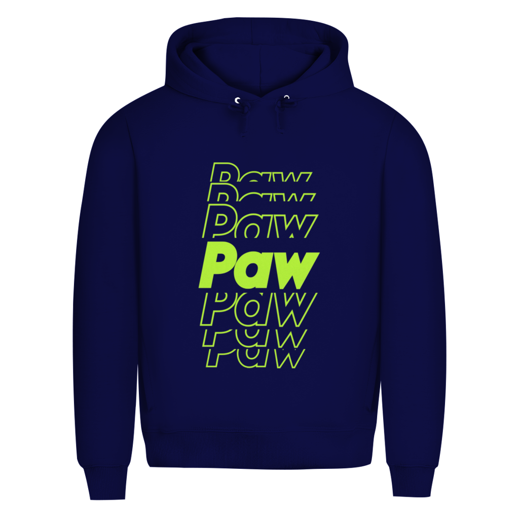 Herren Premium Bio Hoodie Paw Paw Paw