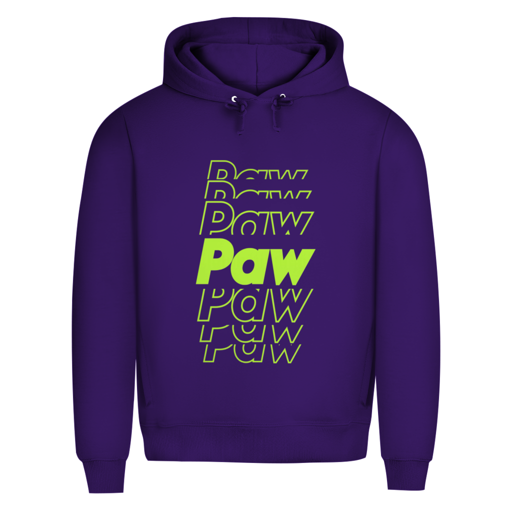 Herren Premium Bio Hoodie Paw Paw Paw
