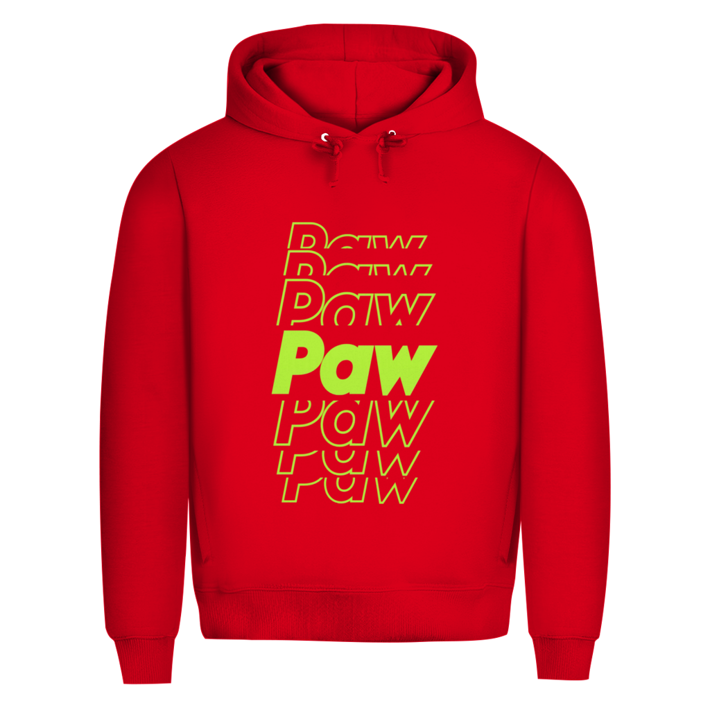 Herren Premium Bio Hoodie Paw Paw Paw