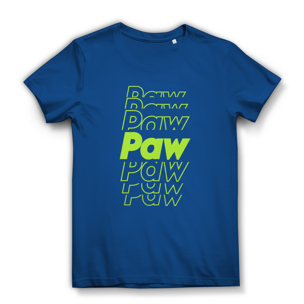 Damen Premium Bio T-Shirt Paw Paw Paw