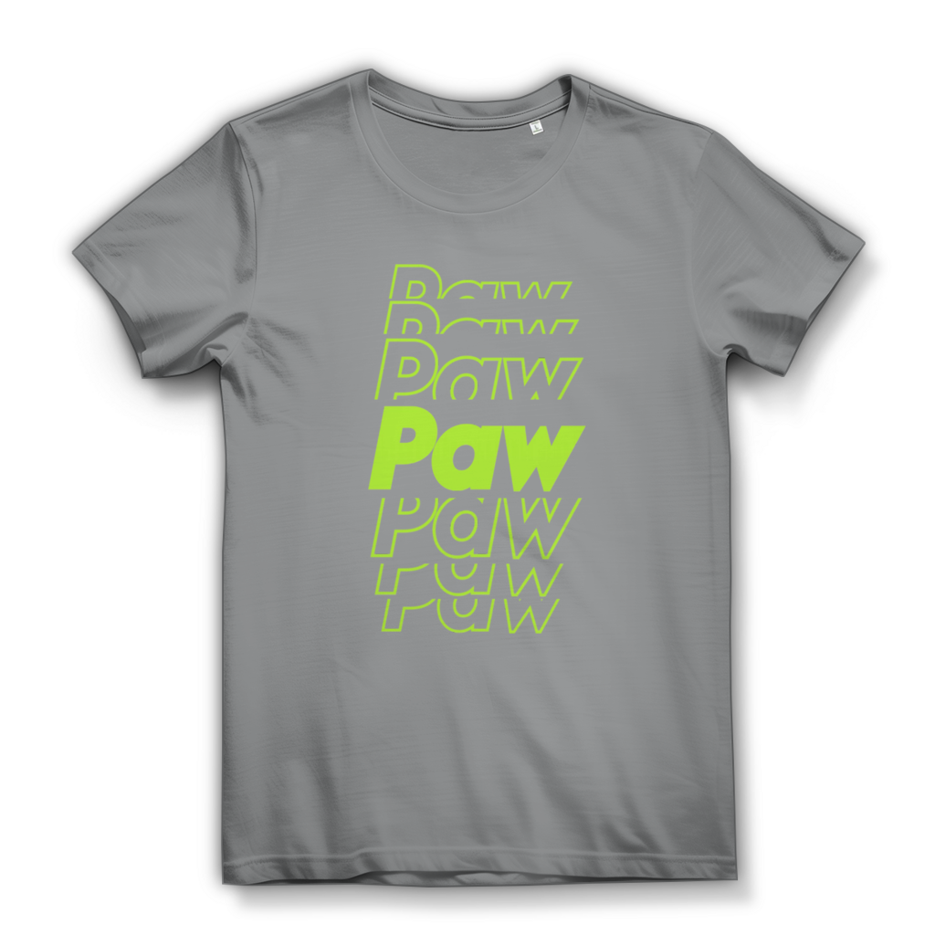 Damen Premium Bio T-Shirt Paw Paw Paw