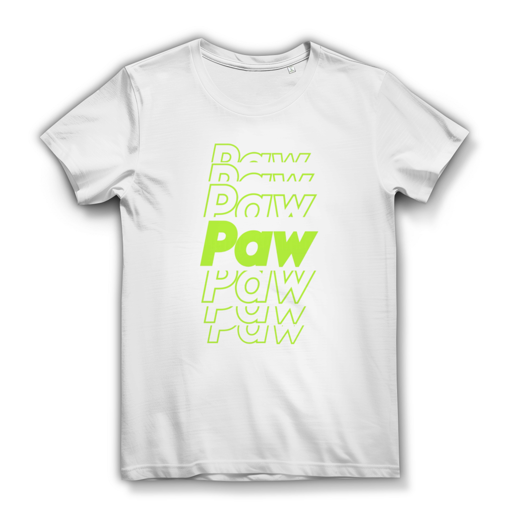Damen Premium Bio T-Shirt Paw Paw Paw