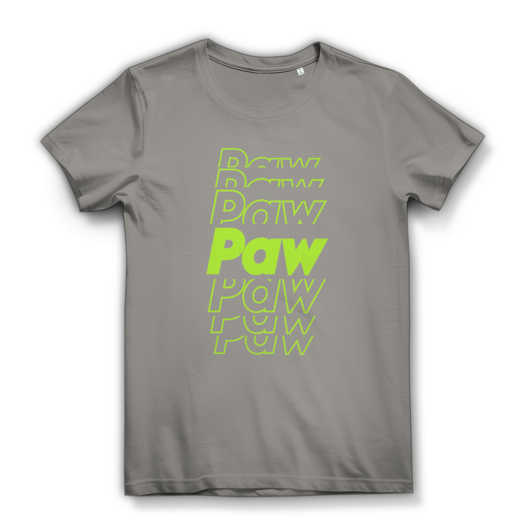 Damen Premium Bio T-Shirt Paw Paw Paw
