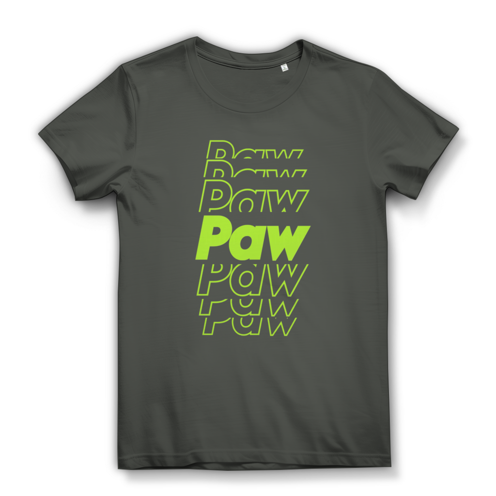 Damen Premium Bio T-Shirt Paw Paw Paw