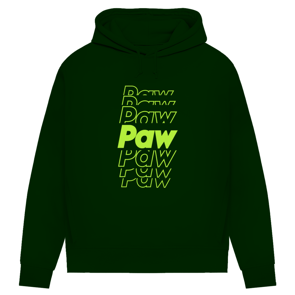 Damen Premium Bio Hoodie Paw Paw Paw