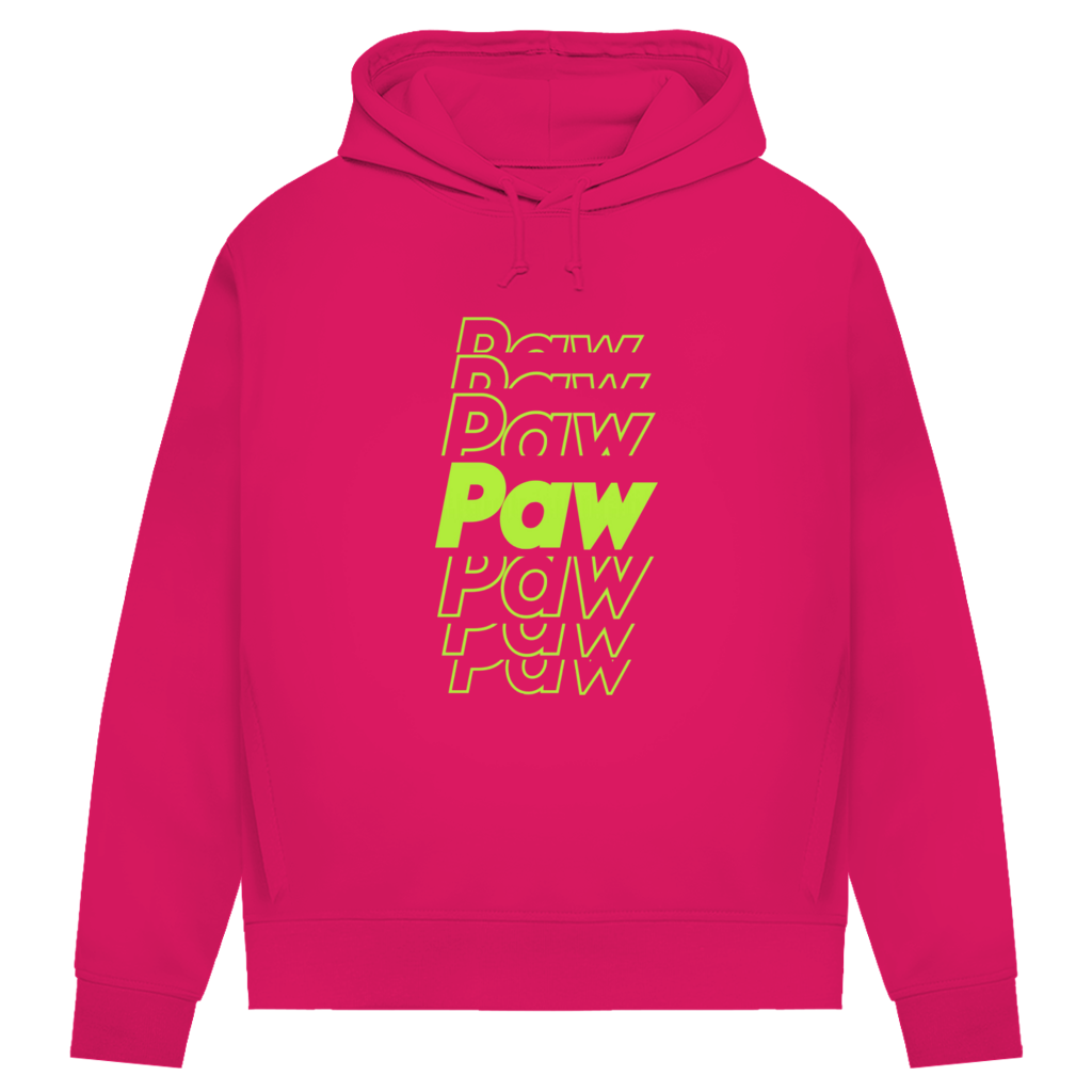 Damen Premium Bio Hoodie Paw Paw Paw