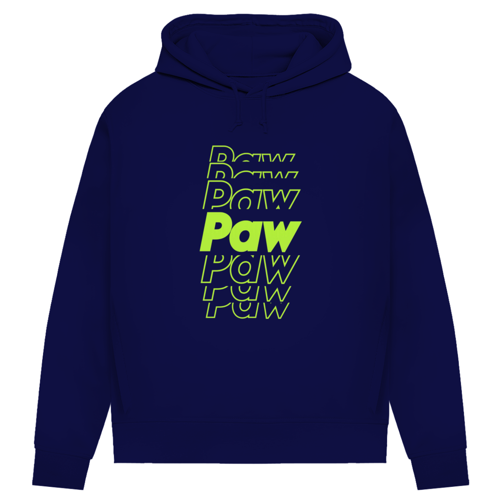 Damen Premium Bio Hoodie Paw Paw Paw