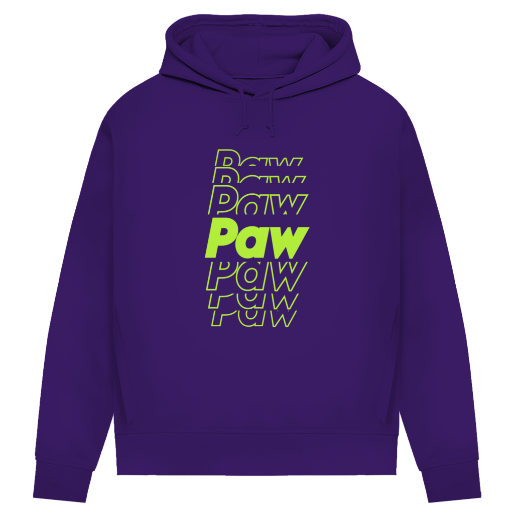 Damen Premium Bio Hoodie Paw Paw Paw