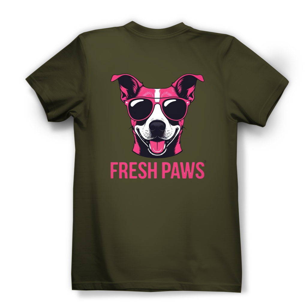 Damen Premium Bio T-Shirt Fresh Paws