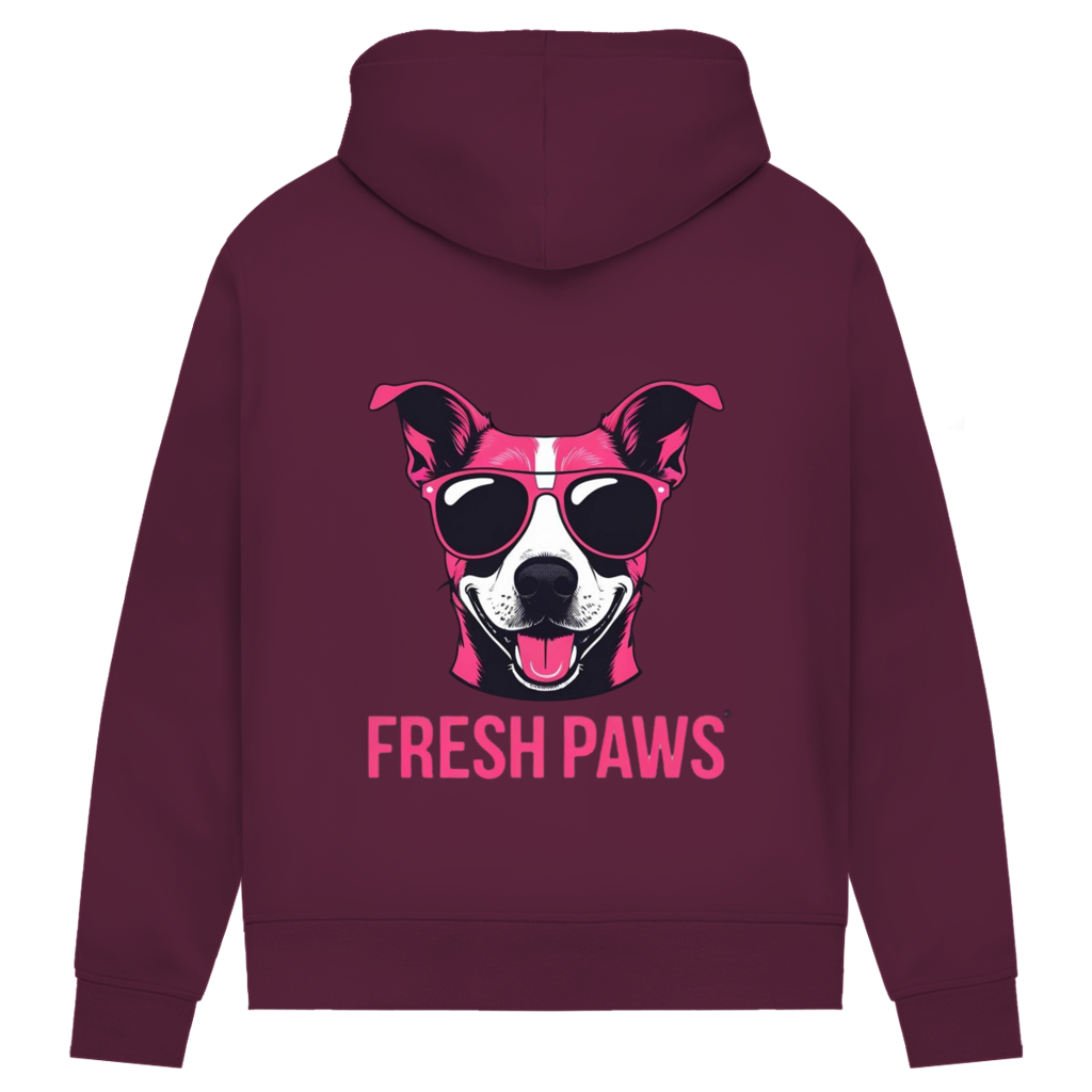 Damen Premium Bio Hoodie Fresh Paws
