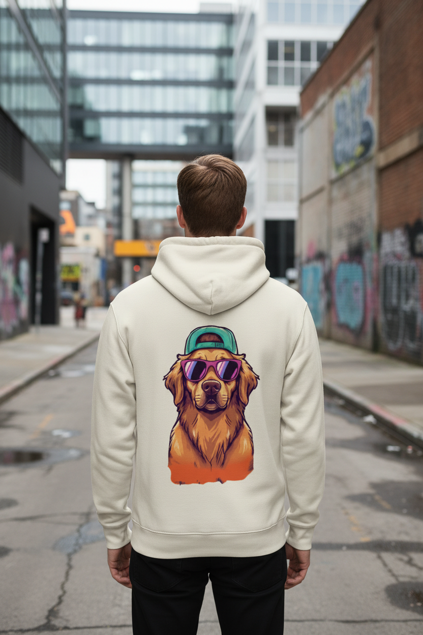 Herren Premium Bio Hoodie Chill Dog