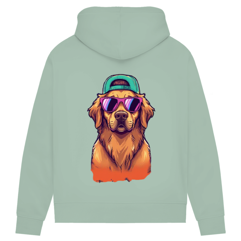 Damen Premium Bio Hoodie Chill Dog