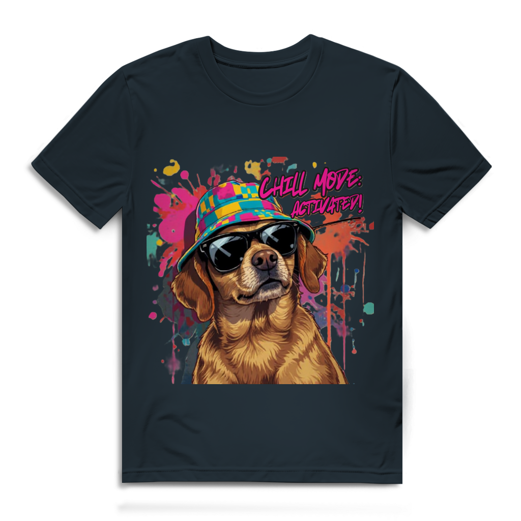 Herren Premium Bio T-Shirt Chill Mode Activated Dog