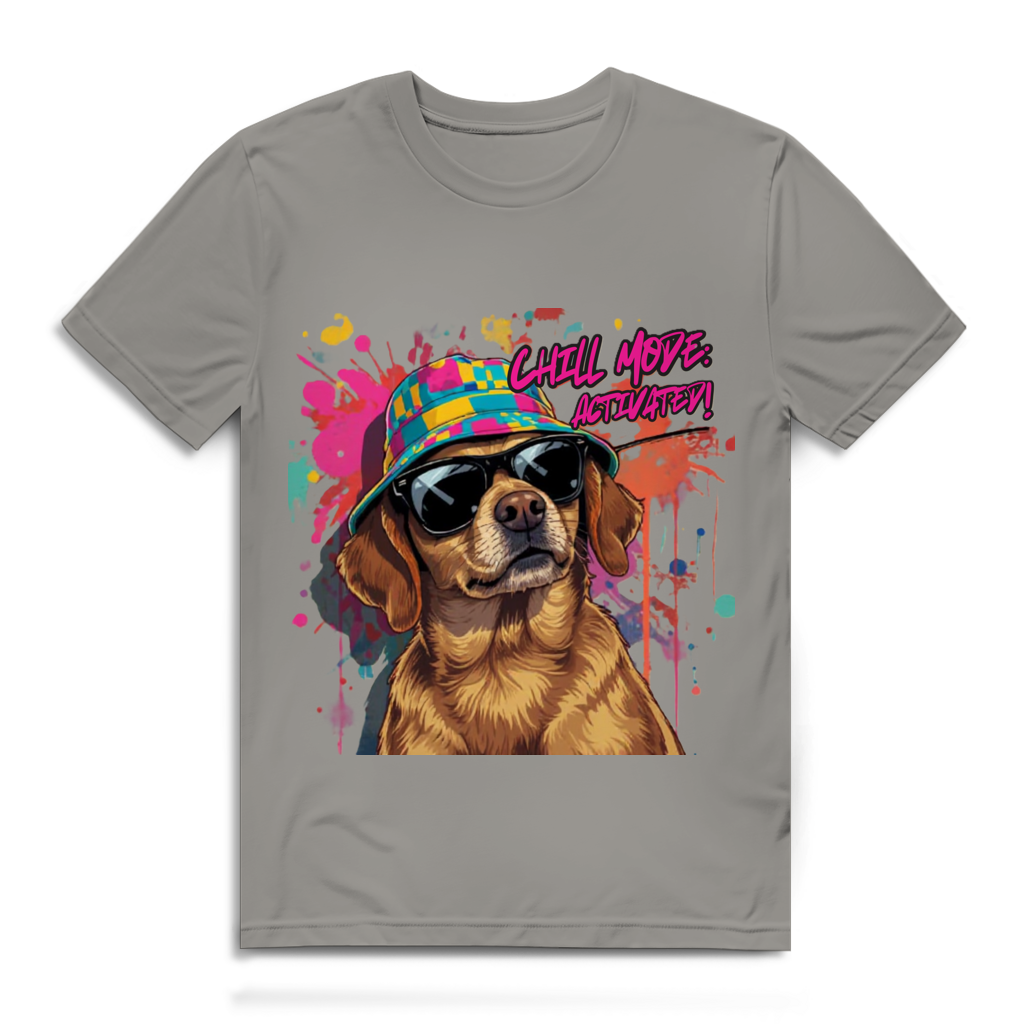 Herren Premium Bio T-Shirt Chill Mode Activated Dog