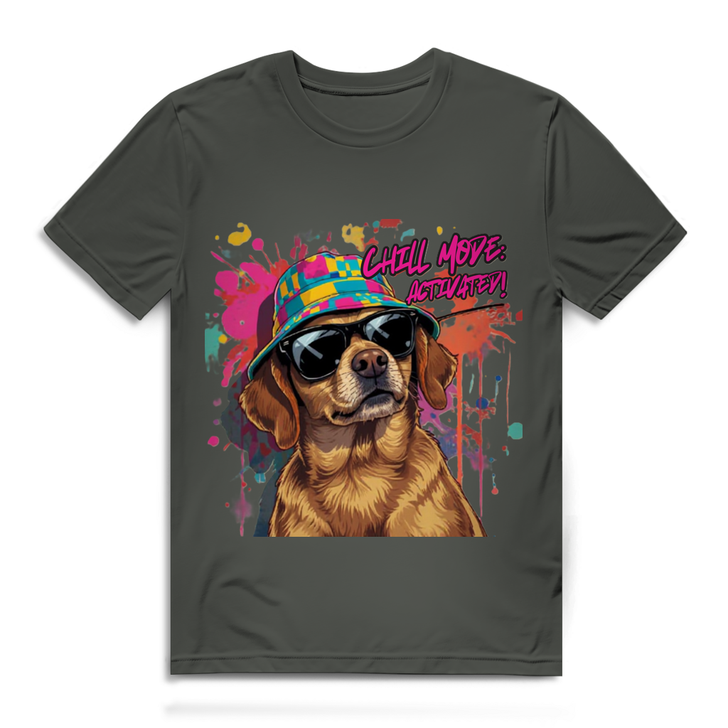 Herren Premium Bio T-Shirt Chill Mode Activated Dog