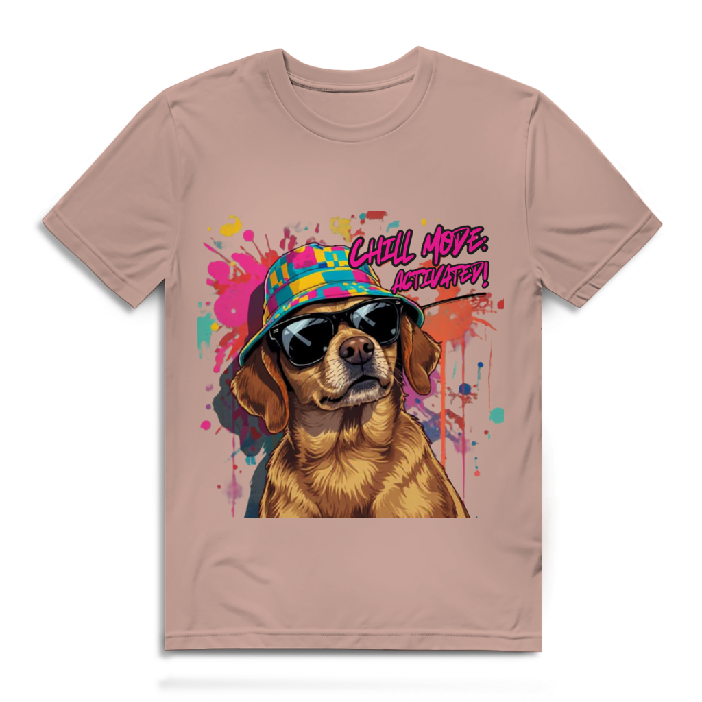 Herren Premium Bio T-Shirt Chill Mode Activated Dog
