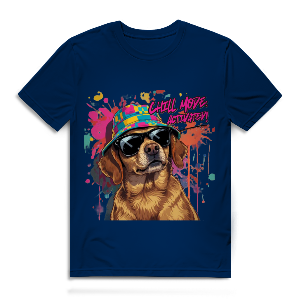 Herren Premium Bio T-Shirt Chill Mode Activated Dog