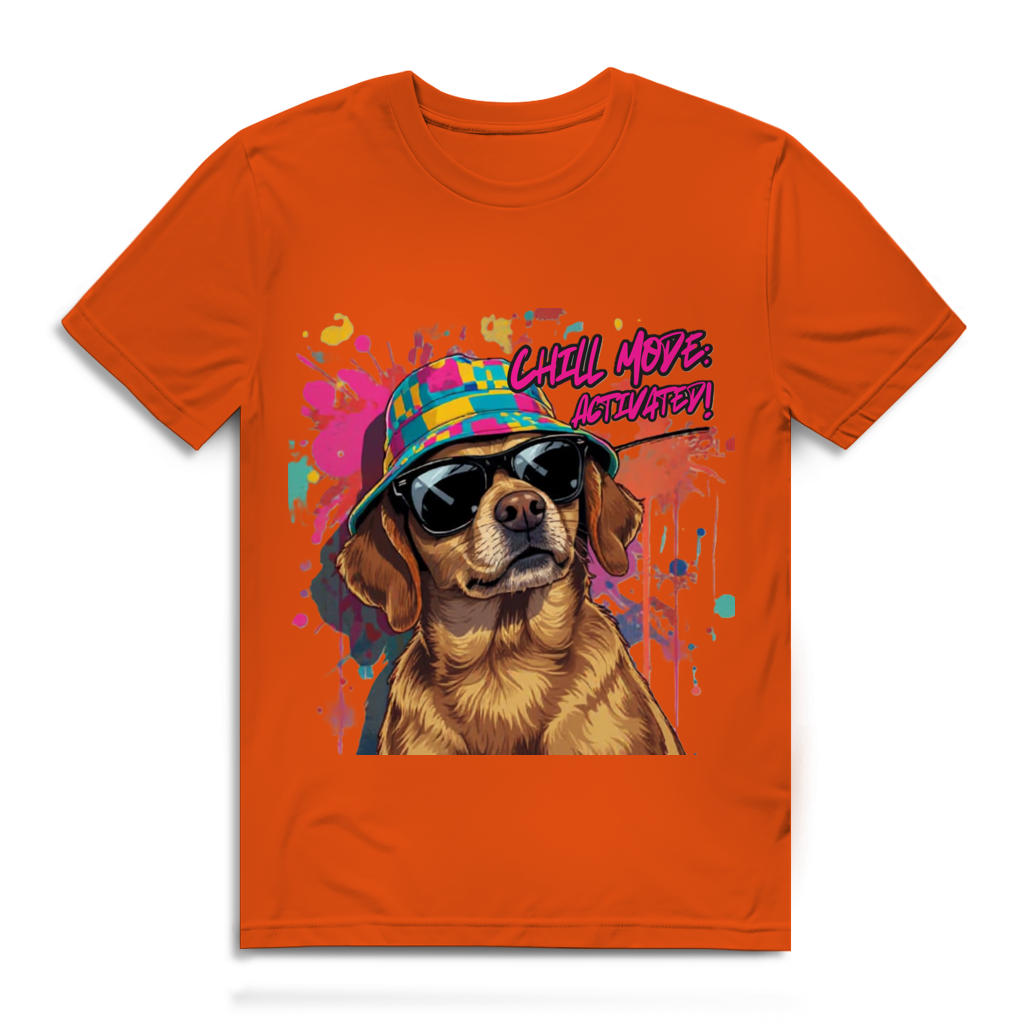 Herren Premium Bio T-Shirt Chill Mode Activated Dog
