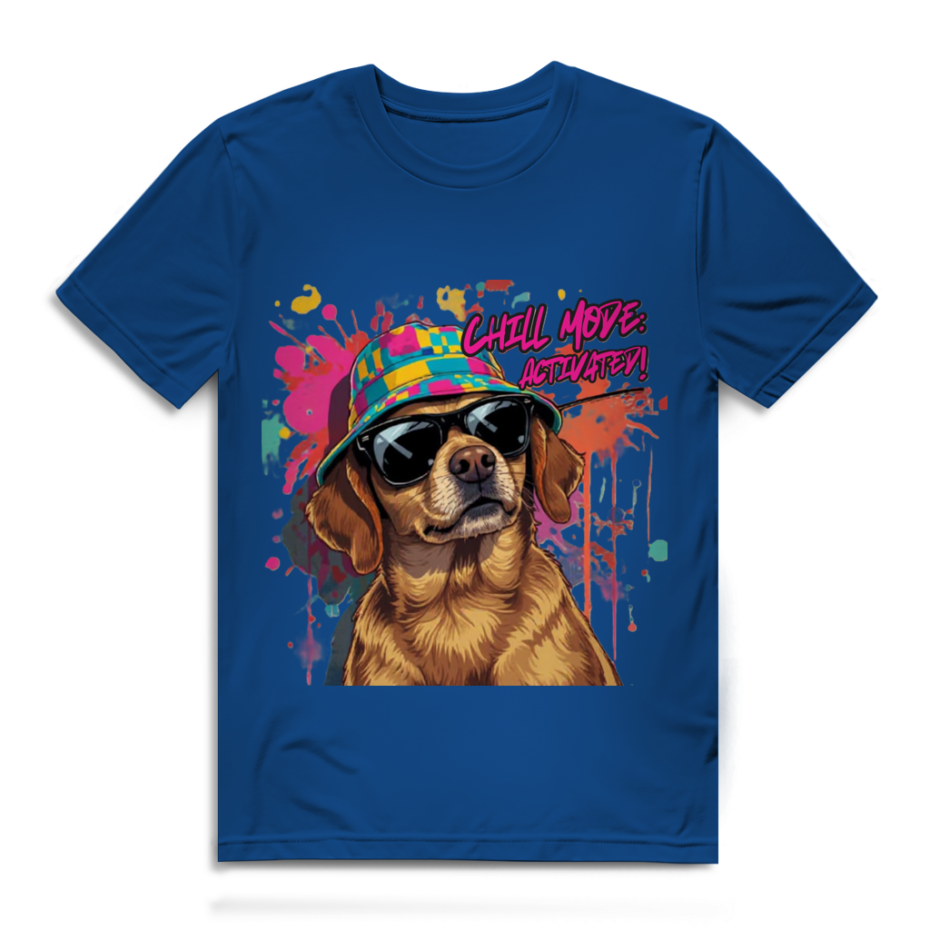 Herren Premium Bio T-Shirt Chill Mode Activated Dog