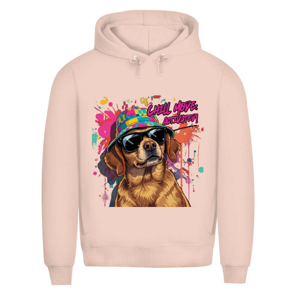 Herren Premium Bio Hoodie Chill Mode Activated Dog