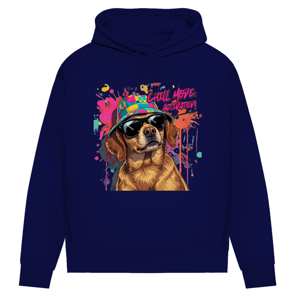 Damen Premium Bio Hoodie Chill Mode Activated Dog
