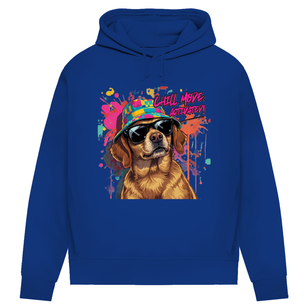 Damen Premium Bio Hoodie Chill Mode Activated Dog