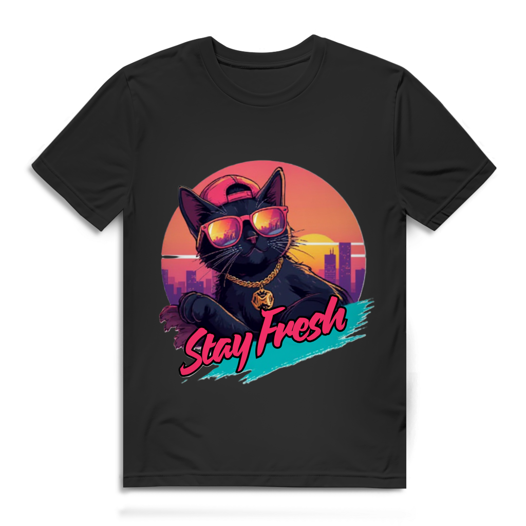 Herren Premium Bio T-Shirt Stay Fresh Cat