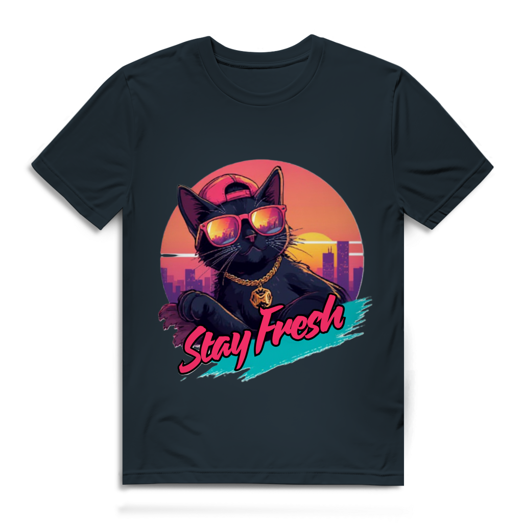 Herren Premium Bio T-Shirt Stay Fresh Cat