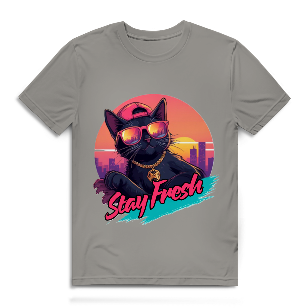 Herren Premium Bio T-Shirt Stay Fresh Cat
