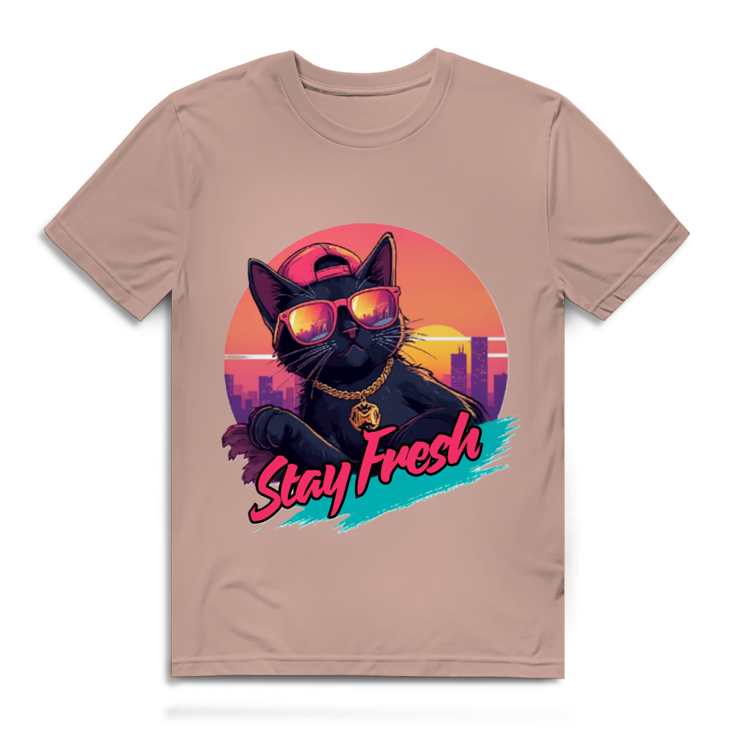 Herren Premium Bio T-Shirt Stay Fresh Cat