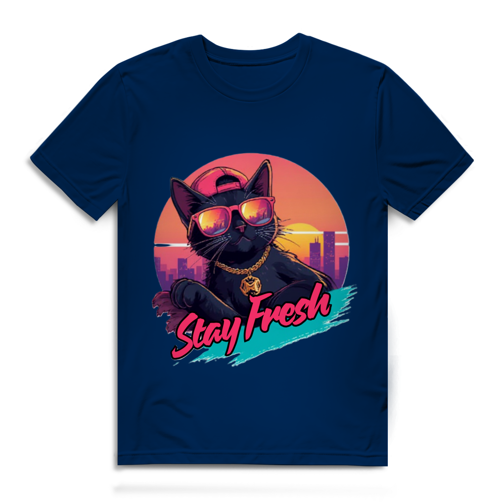Herren Premium Bio T-Shirt Stay Fresh Cat