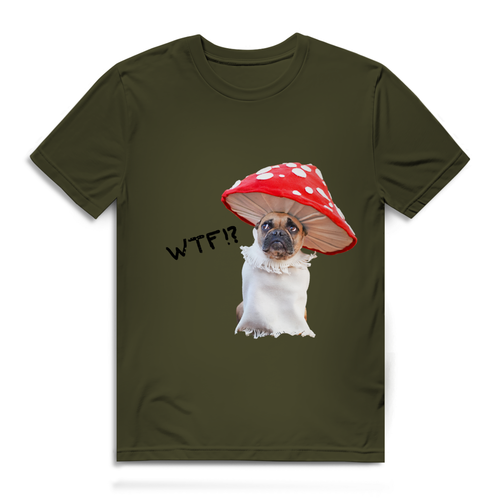 Herren Premium Bio T-Shirt Mushroom Dog