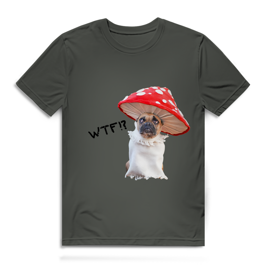 Herren Premium Bio T-Shirt Mushroom Dog