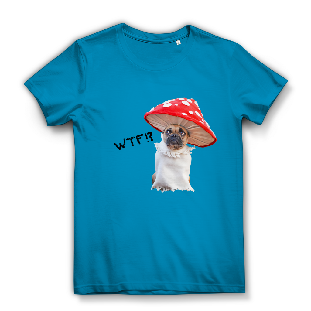 Damen Premium Bio T-Shirt Mushroom Dog