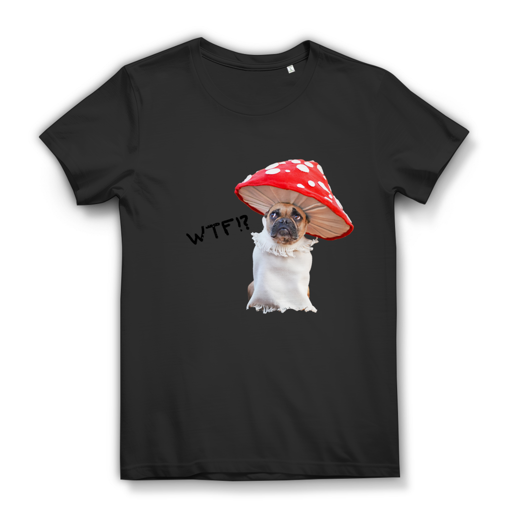 Damen Premium Bio T-Shirt Mushroom Dog