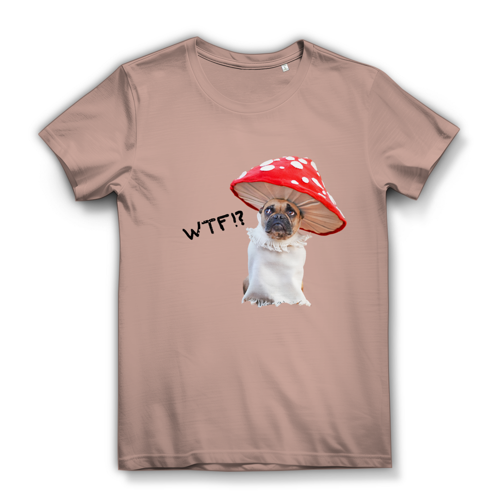 Damen Premium Bio T-Shirt Mushroom Dog