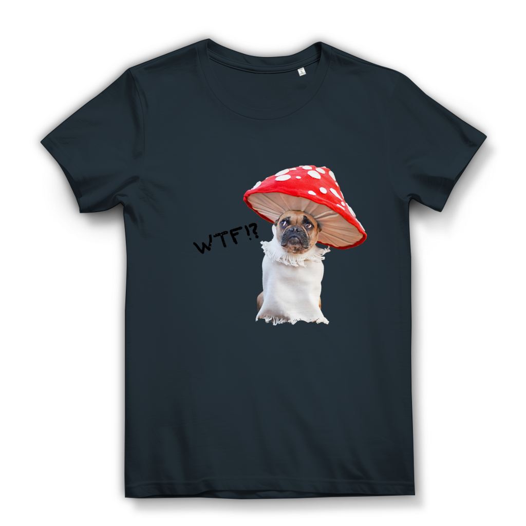 Damen Premium Bio T-Shirt Mushroom Dog