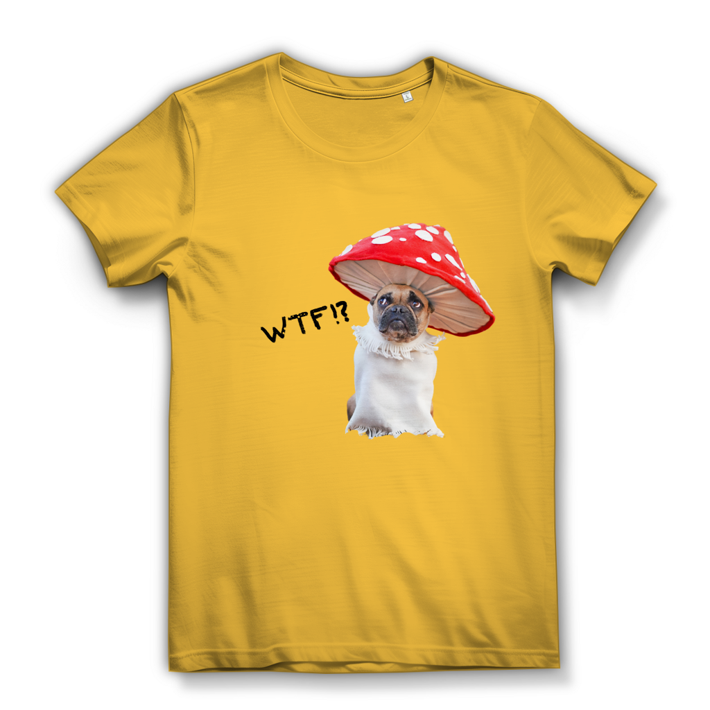 Damen Premium Bio T-Shirt Mushroom Dog