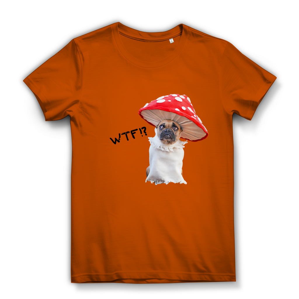 Damen Premium Bio T-Shirt Mushroom Dog