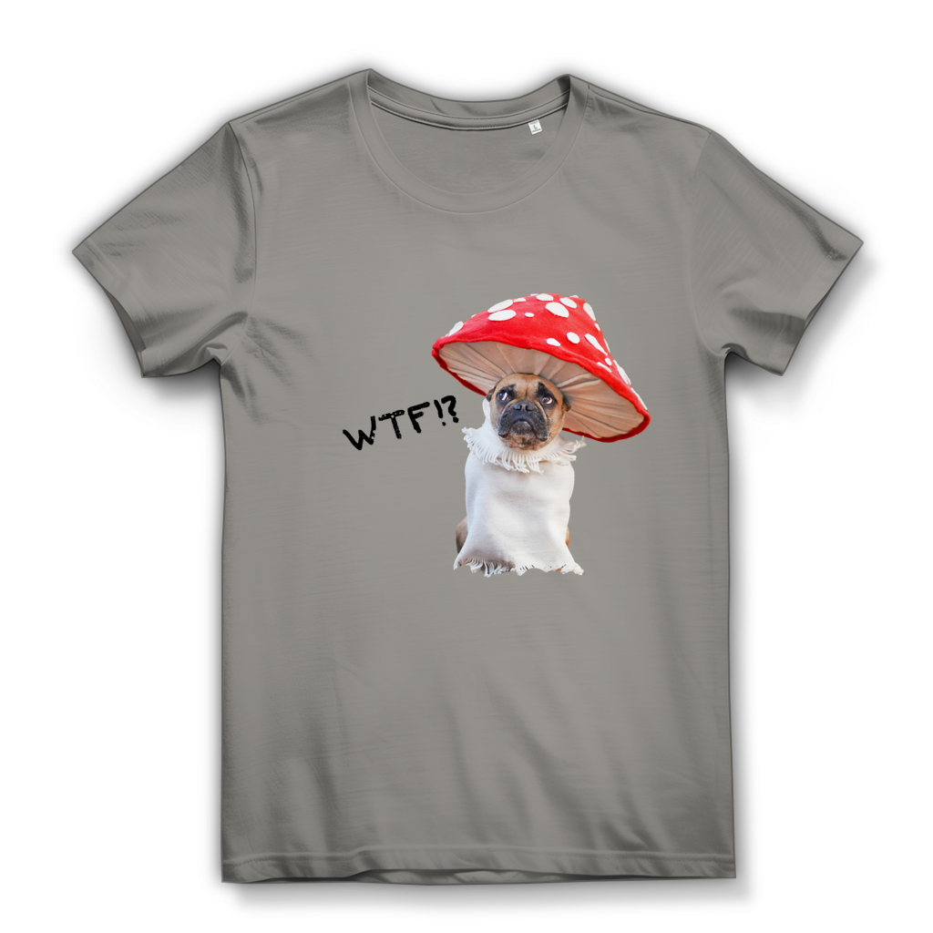 Damen Premium Bio T-Shirt Mushroom Dog