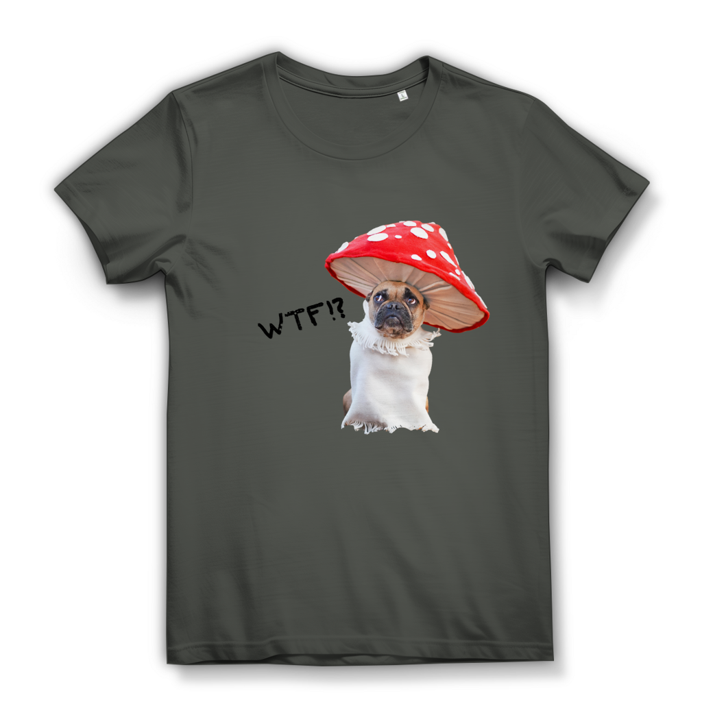 Damen Premium Bio T-Shirt Mushroom Dog