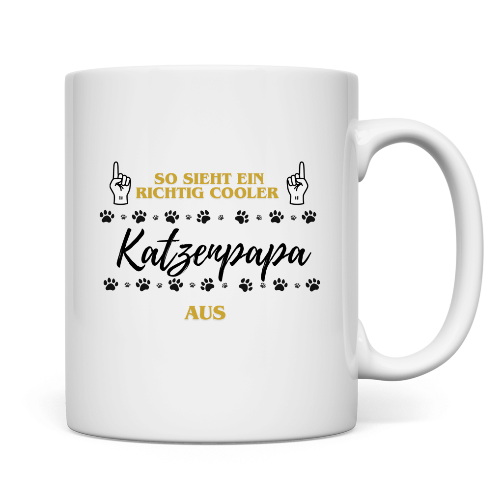 Tasse Cooler Katzenpapa
