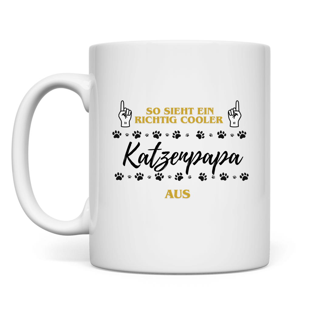 Tasse Cooler Katzenpapa