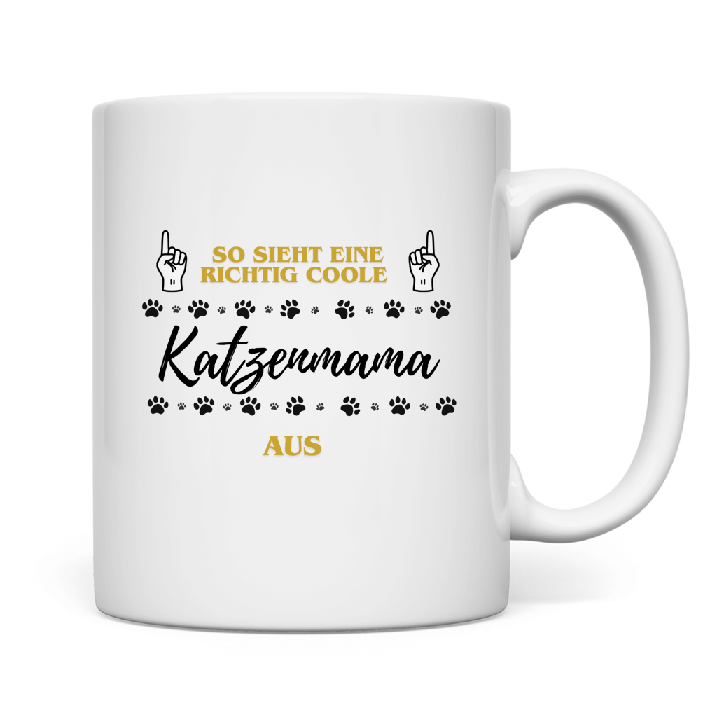 Tasse Coole Katzenmama