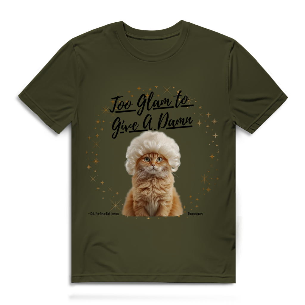 Herren Premium Bio T-Shirt Too Glam Cat 1