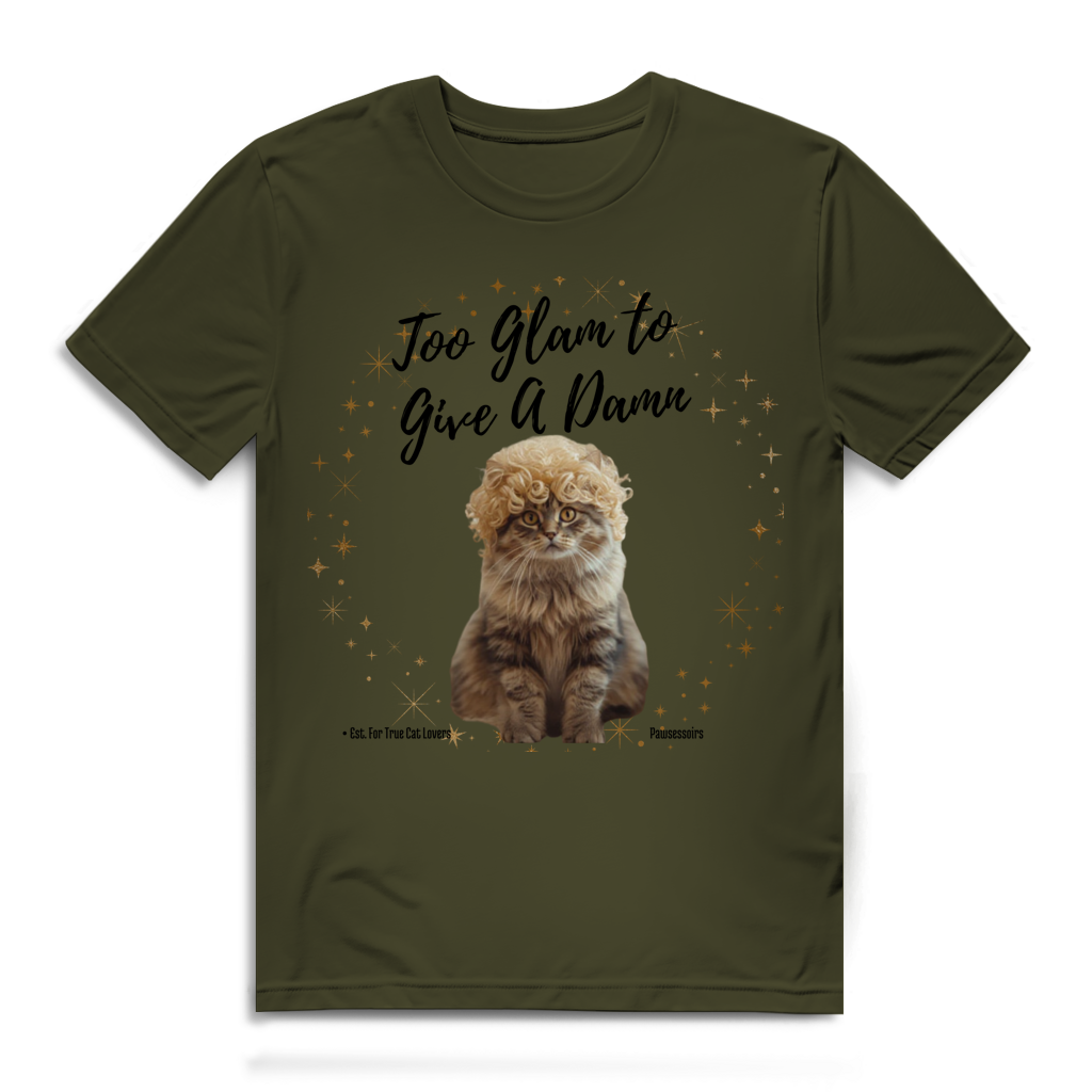 Herren Premium Bio T-Shirt Too Glam Cat 2