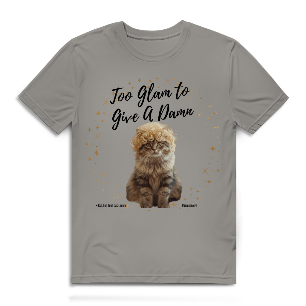 Herren Premium Bio T-Shirt Too Glam Cat 2